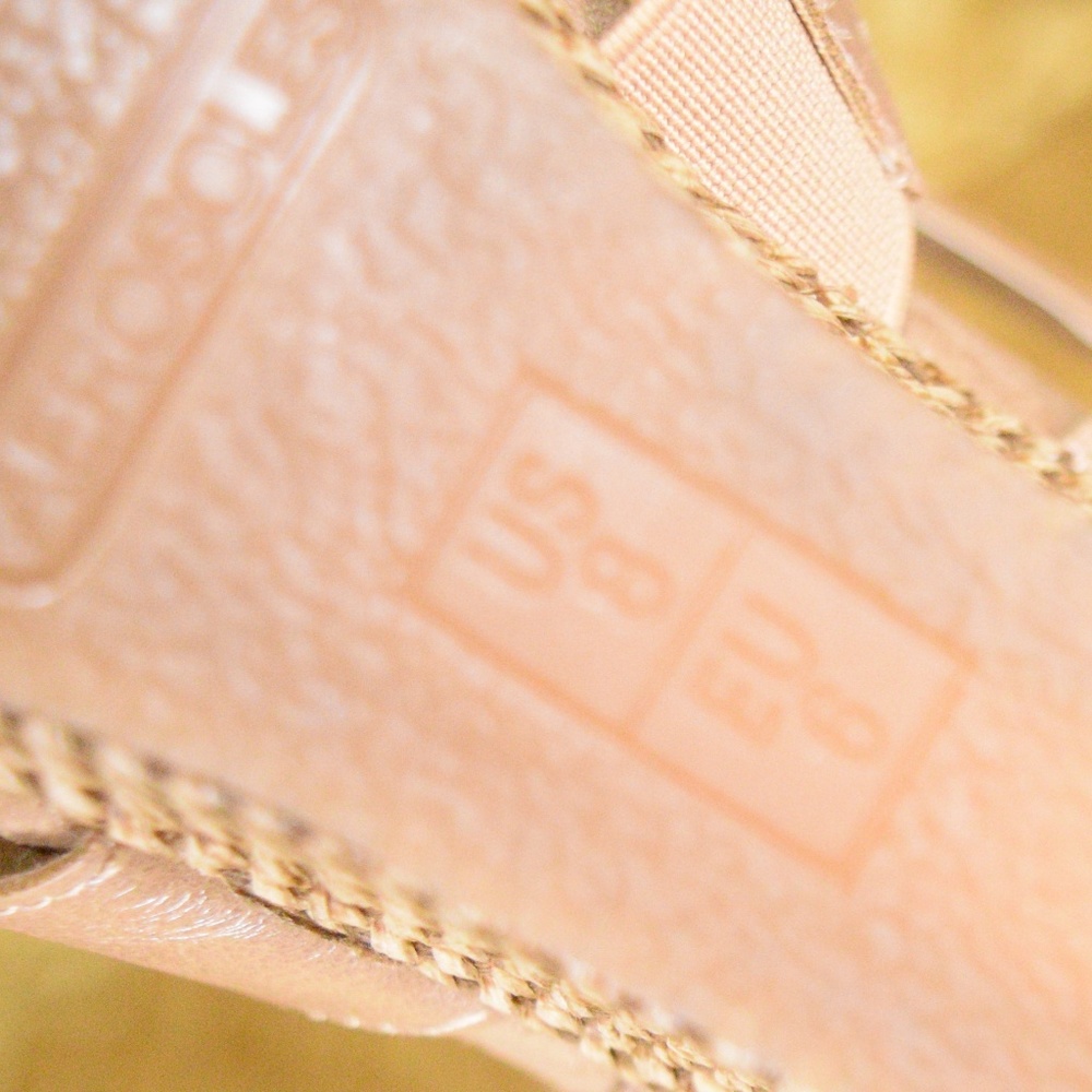 SOLD Aerosoles Women's 8M Nude Plush Wedge Sandals - Picture 4 of 8